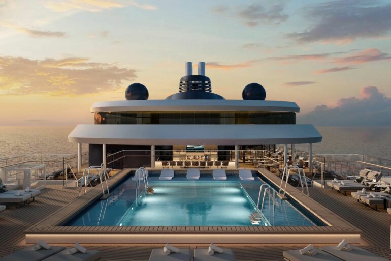 Ritz-Carlton's new 790-foot luxury yacht, Ilma, redefines opulent cruising with lavish suites, state-of-the-art amenities, and exclusive Mediterranean and Caribbean itineraries for 448 guests.