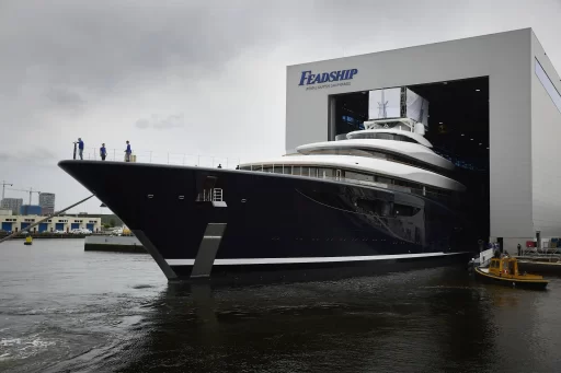 The world’s first hydrogen fuel-cell superyacht by Feadship. This revolutionary vessel sets a new standard in green technology and luxury yachting.