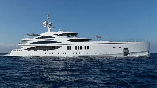 The award-winning 63m superyacht SOUNDWAVE, built by Benetti Yachts, offers luxurious cruising with bespoke interiors, a private owner’s deck, and a vast array of water toys.