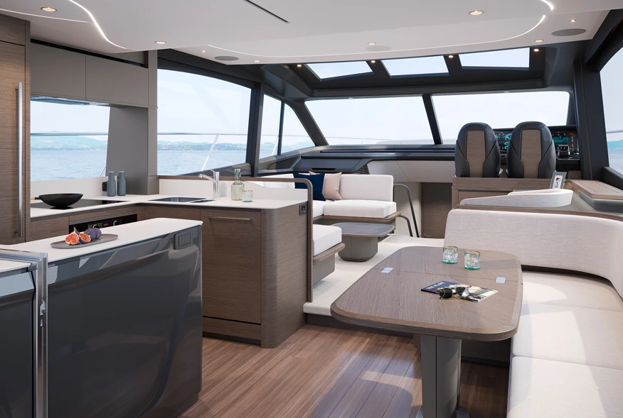 Step aboard the S65, a pinnacle of yacht design blending elegance, performance, and luxury. With a top speed of 36 knots and a length of 20.6 meters, it offers an exhilarating yachting experience.