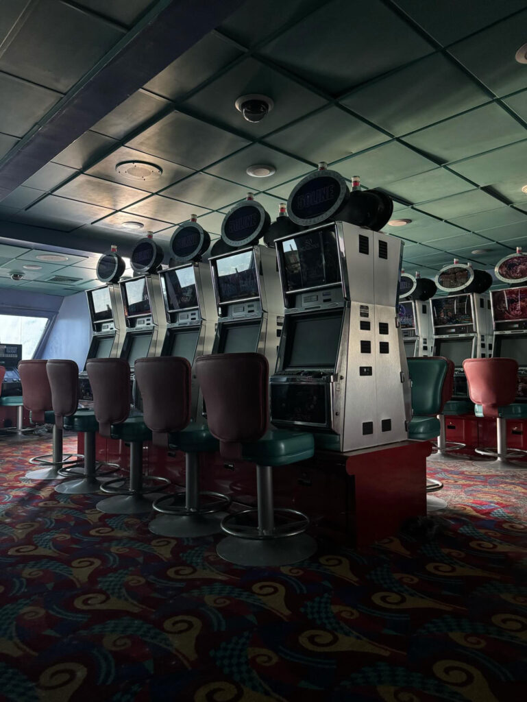 An abandoned, haunted ship in Florida, frozen in time with a full casino onboard. Explore the eerie aftermath of a Legionnaires' outbreak that left it deserted for years.