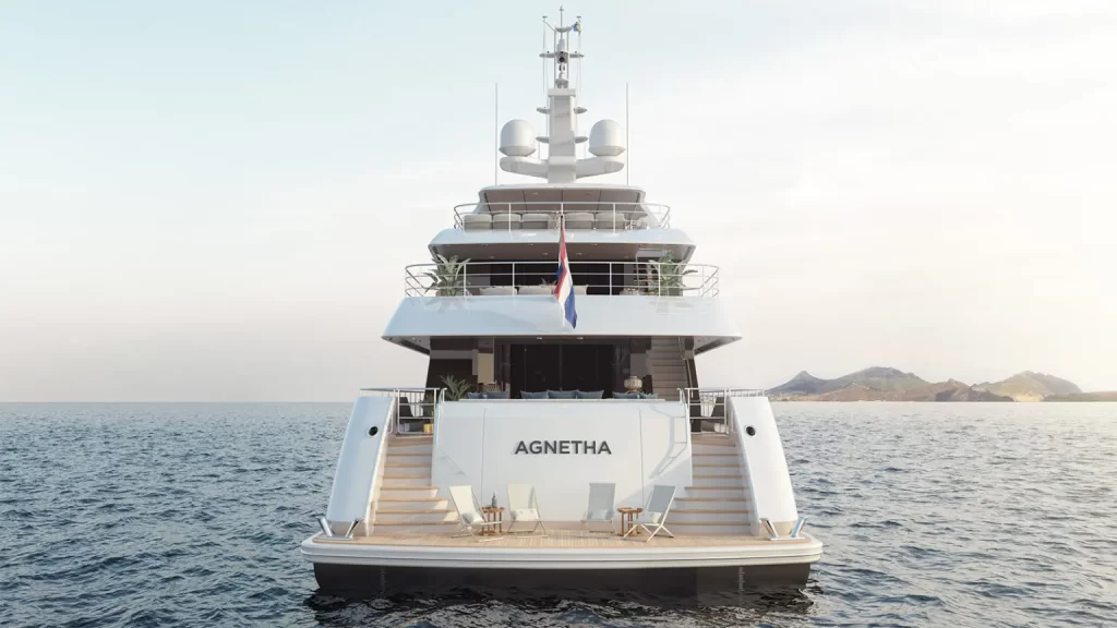 Heesen Yachts unveils Project Agnetha, a 55m Steel Class blue-water motor yacht with a modern aesthetic and traditional craftsmanship. Designed by Omega Architects and Luca Dini, it offers luxury and efficiency.