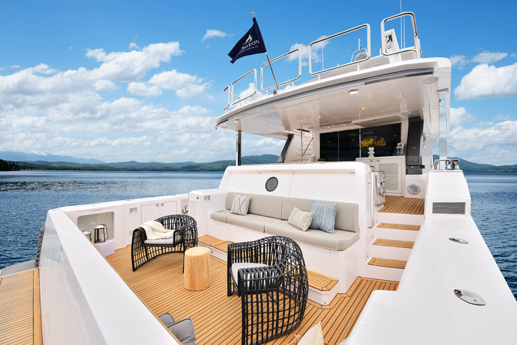 Horizon Yachts unveils the V77 Cockpit Motor Yacht, combining luxury and outdoor living with Jonathan Quinn Barnett design, spacious interiors, and a versatile cockpit for adventure.