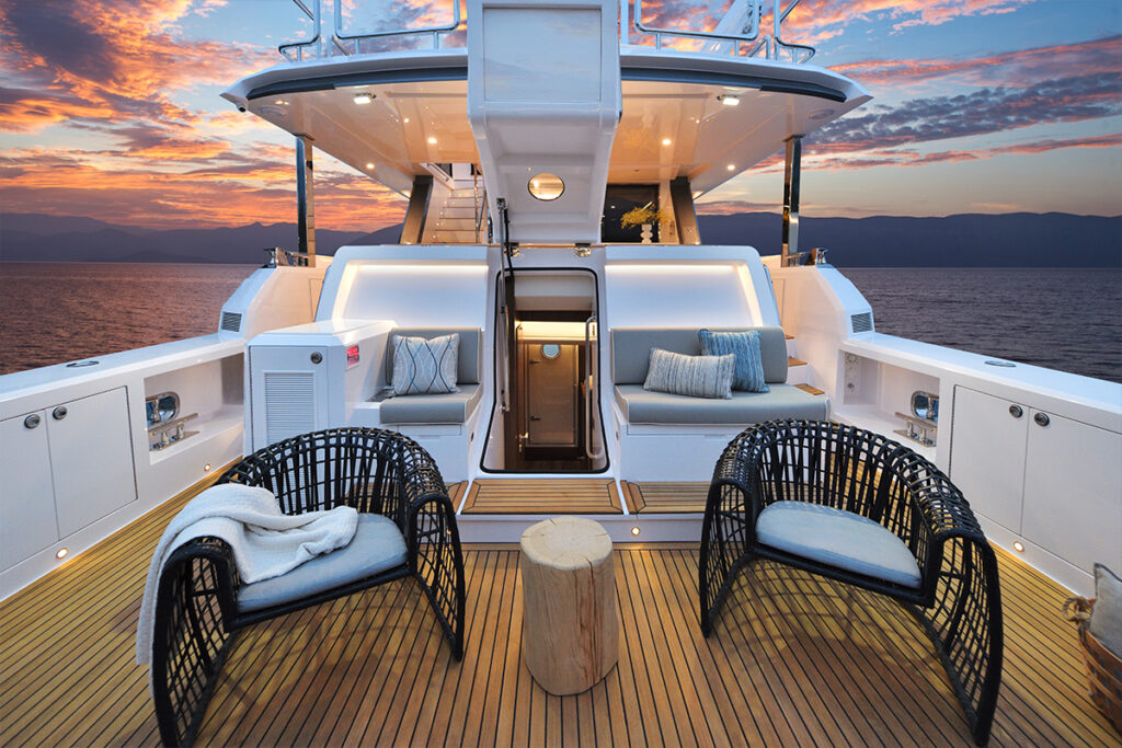 Horizon Yachts unveils the V77 Cockpit Motor Yacht, combining luxury and outdoor living with Jonathan Quinn Barnett design, spacious interiors, and a versatile cockpit for adventure.