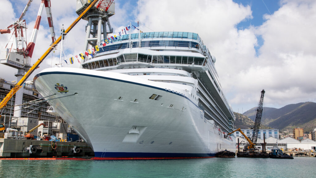 Oceania Cruises celebrates a milestone as its new 1,200-guest ship, Allura, floats out at Fincantieri shipyard in Genoa, Italy, moving closer to its completion with luxurious interiors.