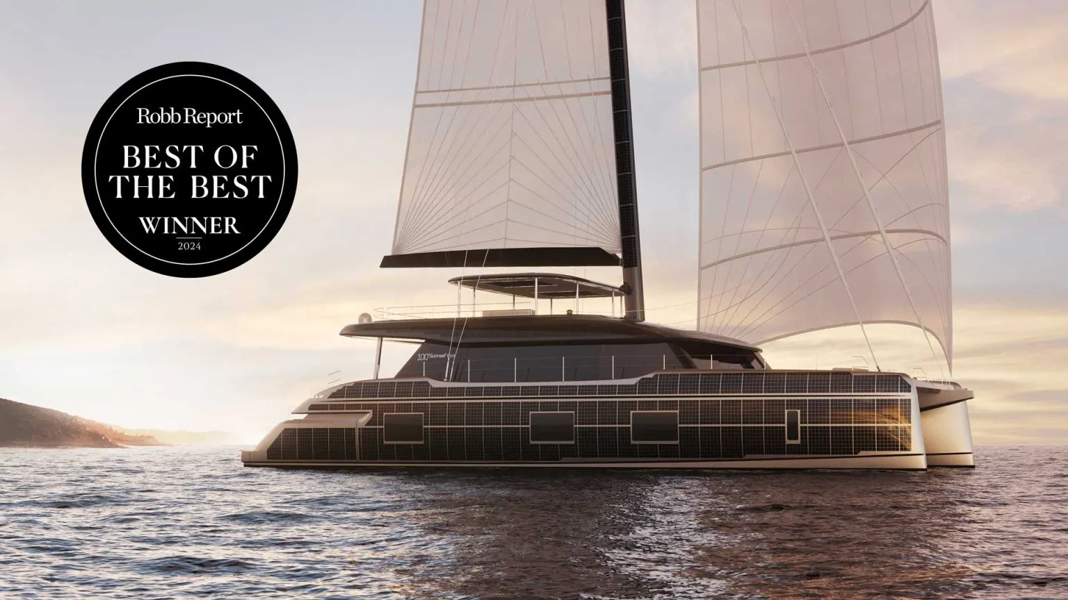 Sunreef Yachts celebrates their Sunreef 100 Eco sailing catamaran winning Best Eco Yacht of 2024 at the prestigious Best of the Best Awards hosted by Robb Report.