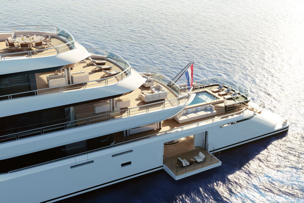 The Amels 80-metre superyacht, blending Dutch craftsmanship with modern innovation, redefines luxury yachting. Featuring design by Espen Øino and interiors by Sinot, delivery is set for 2026.