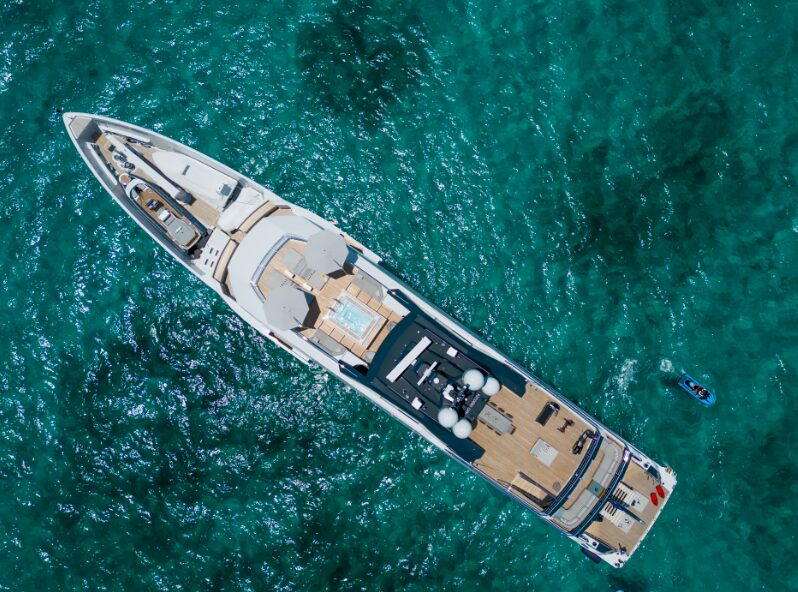 ENTOURAGE, a 60-meter Amels superyacht, sets new standards in luxury with cutting-edge hybrid technology, exquisite design, and unparalleled comfort, now available for charter.