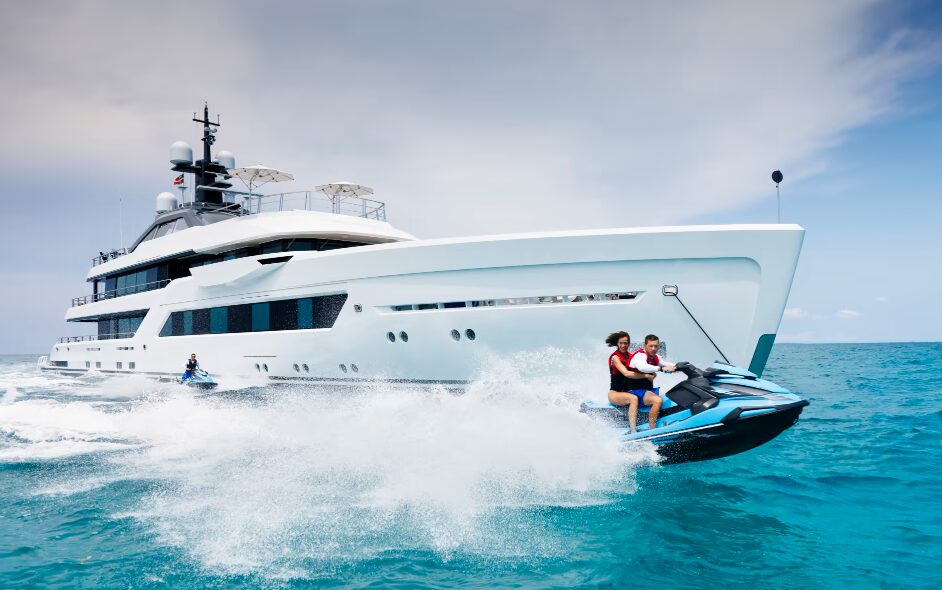 ENTOURAGE, a 60-meter Amels superyacht, sets new standards in luxury with cutting-edge hybrid technology, exquisite design, and unparalleled comfort, now available for charter.