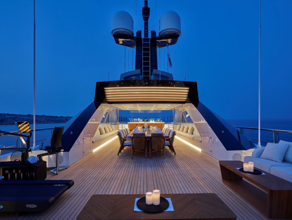 The Amels 60 "COME TOGETHER" yacht, delivered in 2022, features Espen Øino's timeless design, hybrid technology, and luxurious interiors by Winch Design, setting a new standard in luxury yachting.