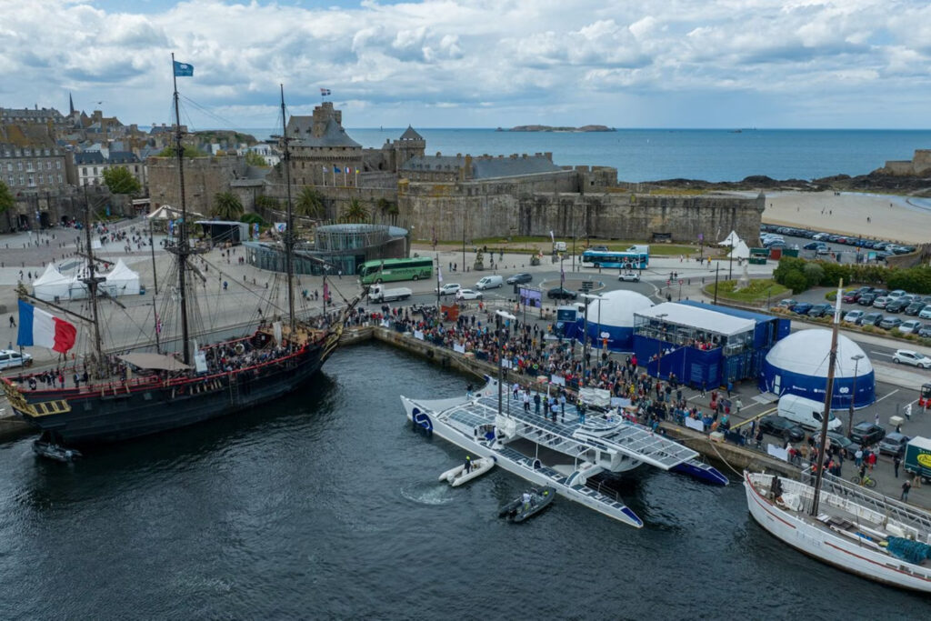 Five years ago, Energy Observer partnered with Toyota to integrate their hydrogen fuel cell technology into the world's first zero-emission vessel, showcasing hydrogen's potential in maritime travel.