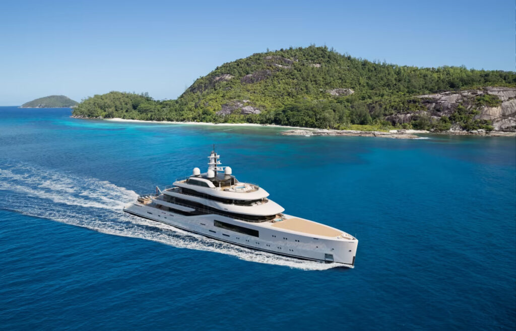 The Amels 8003, an 80-metre luxury yacht set for 2026 delivery, blends cutting-edge technology with timeless design, representing the future of yachting in Amels' Limited Editions series.