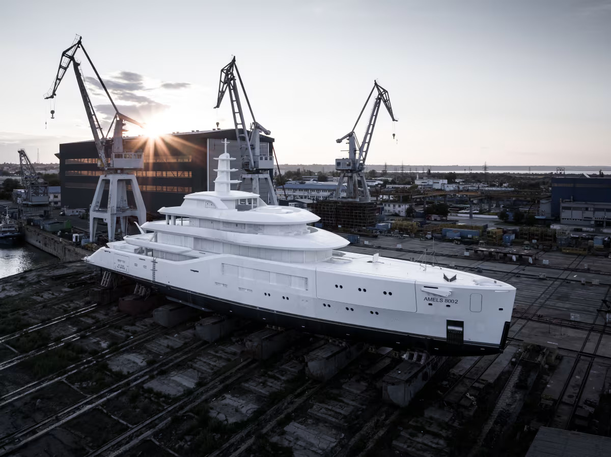 The Amels 8002, a luxurious 80m superyacht set for 2026 delivery, combines elegant design by Espen Øino with sustainable innovation, setting a new standard in luxury yachting.