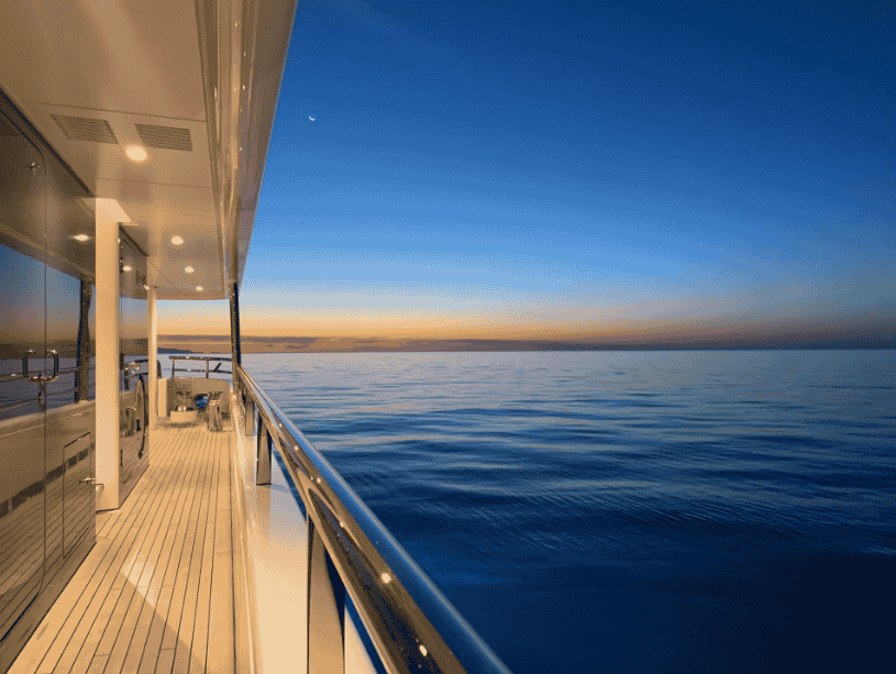 Experience serenity aboard GALENE, a luxurious 55m superyacht available for exclusive charters in the Mediterranean and Caribbean, featuring art-deco interiors and exceptional performance.