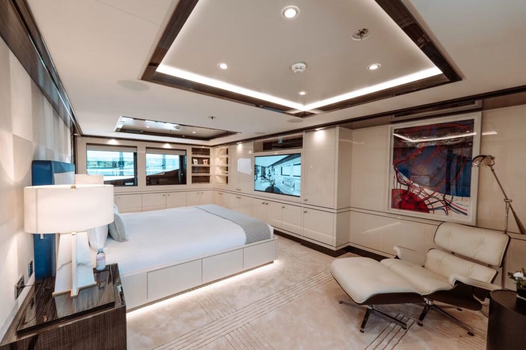 The 55-meter luxury yacht PAPA, designed by Amels, offers an unmatched blend of elegance and comfort, making it a top choice for charters in the Mediterranean and South-East Asia.