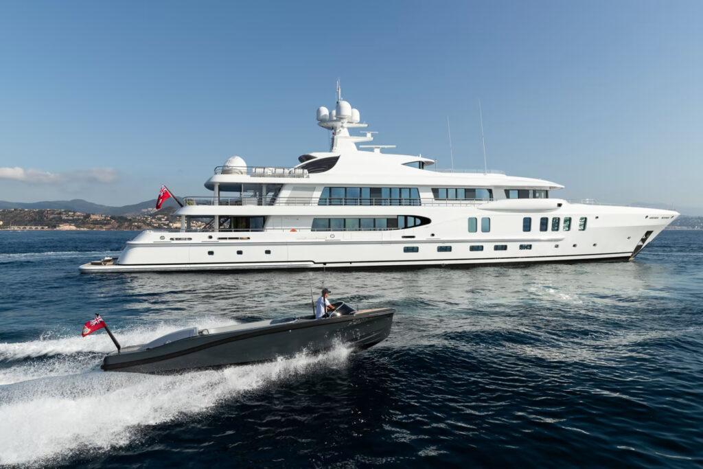 NENINKA, a 67.6-meter luxury superyacht delivered in 2019, blends timeless elegance with modern design, offering unmatched performance, comfort, and craftsmanship in yachting.