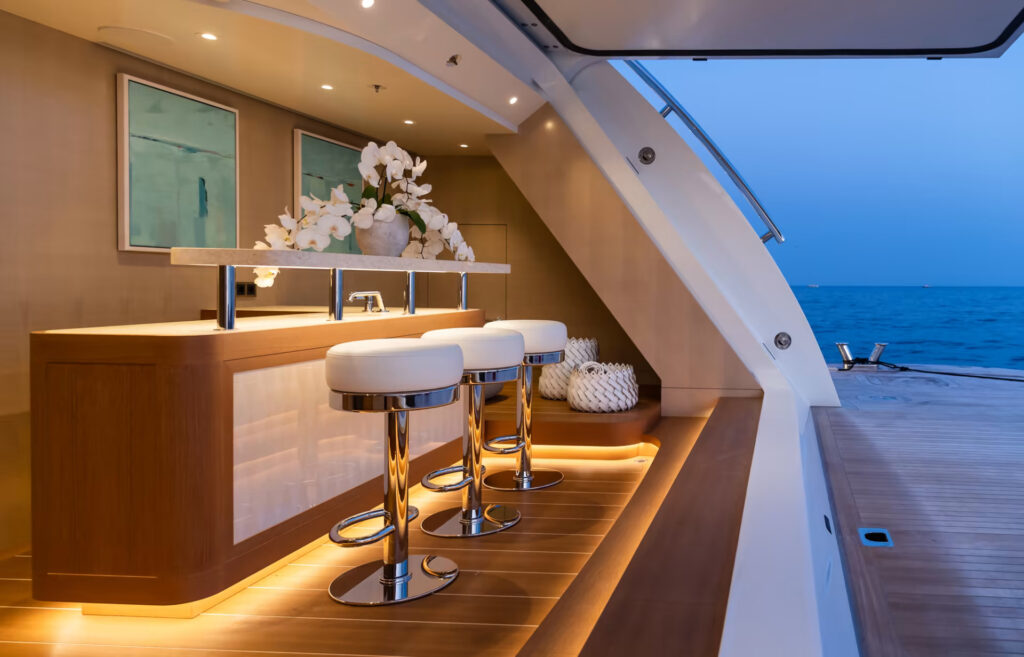 NENINKA, a 67.6-meter luxury superyacht delivered in 2019, blends timeless elegance with modern design, offering unmatched performance, comfort, and craftsmanship in yachting.