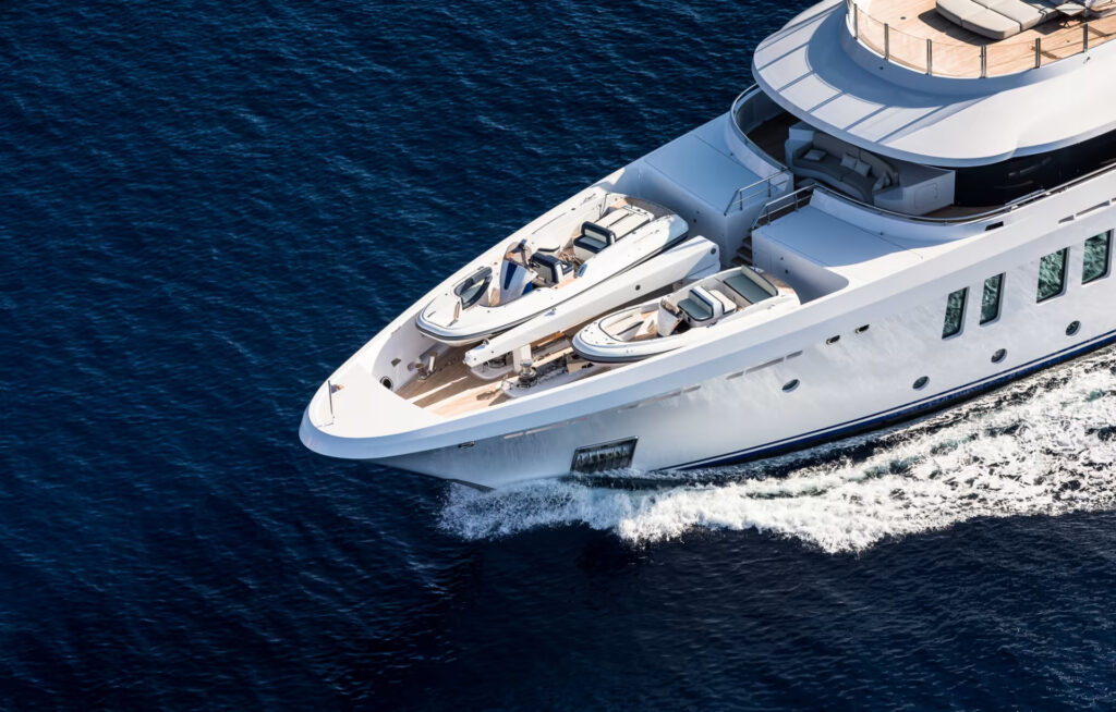 STELLA M, the first Amels 200 superyacht, combines luxury and innovation with hybrid power, sleek Tim Heywood design, and custom interiors by Reymond Langton, delivered in 2021.