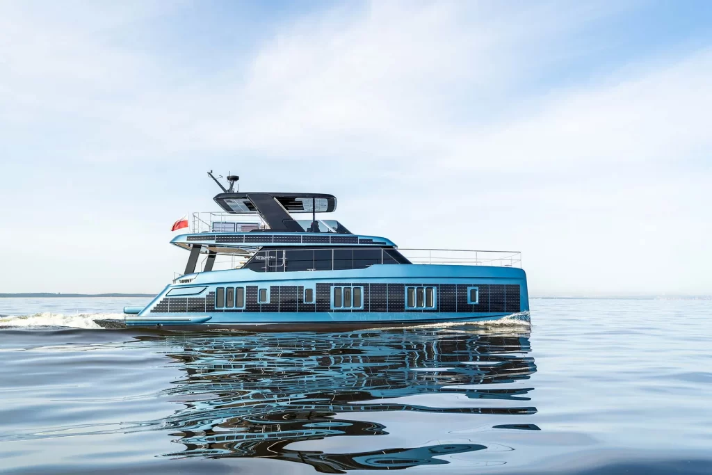 Sunreef Yachts' 60 Sunreef Power Eco won 'Best Electric Catamaran' at the 2024 World Yacht Trophies, recognized for its innovative solar technology and sustainable yachting solutions.