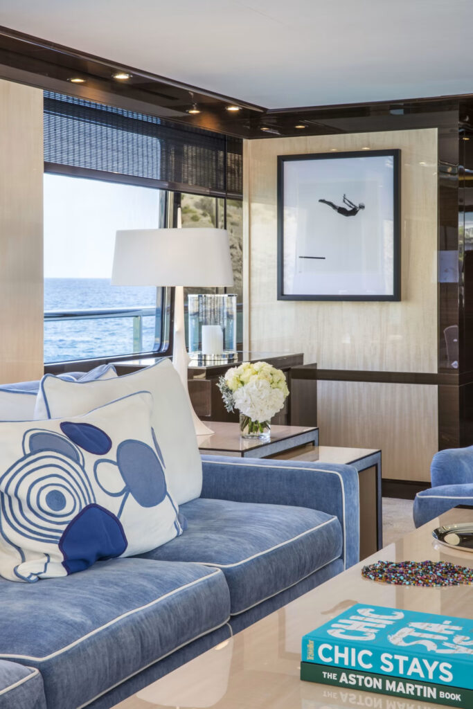 HALO, a 55-meter superyacht, combines sleek Tim Heywood design with luxurious Laura Sessa interiors, offering unparalleled comfort, style, and performance on the water since 2018.