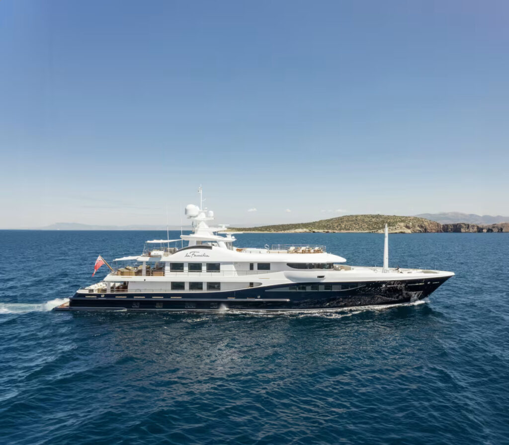 Experience luxury and adventure aboard the 55-meter superyacht LA FAMILIA, featuring a striking design, world-class amenities, and the ability to explore remote destinations in style.