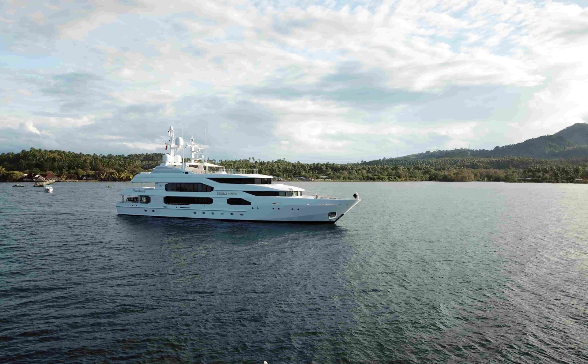 Feadship debuts its Resale division at FLIBS 2024, showcasing the 51-meter *Double Haven*, a refitted superyacht designed for extended voyages and luxurious long-term living onboard.