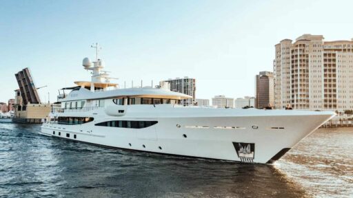 GIGAGI, a 55-meter custom superyacht, blends classic Hollywood glamour with modern luxury. Her elegant design, luxurious interiors, and impressive performance make her unforgettable.