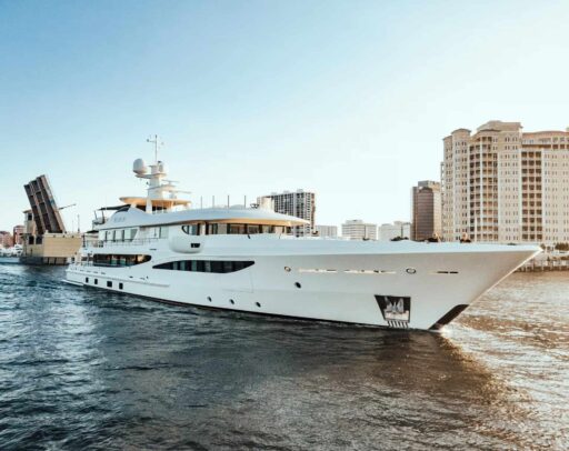 GIGAGI, a 55-meter custom superyacht, blends classic Hollywood glamour with modern luxury. Her elegant design, luxurious interiors, and impressive performance make her unforgettable.