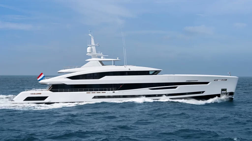 Heesen Yachts delivers *Santosha*, a custom-built 57m superyacht crafted with the owners’ vision, offering a blend of speed, comfort, and luxury for versatile cruising.