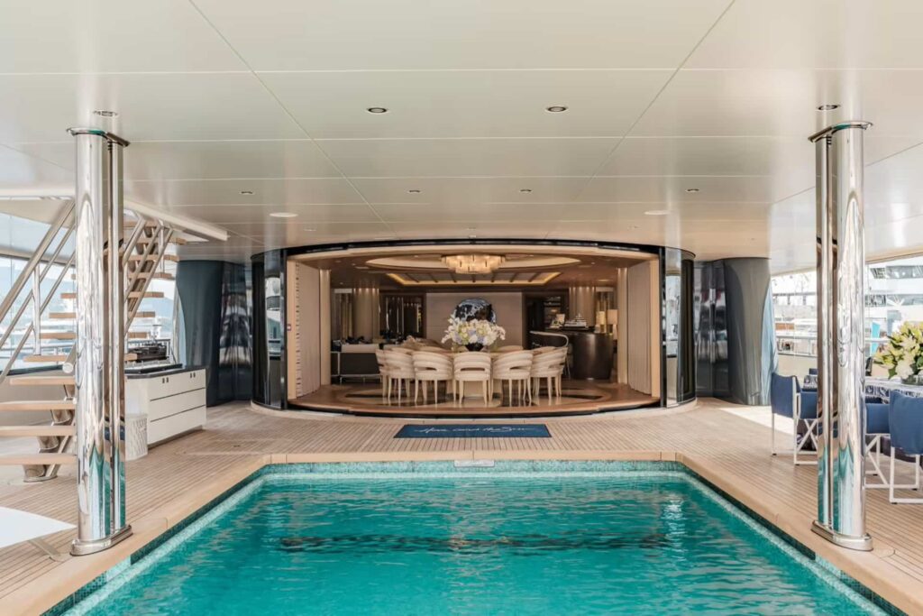 Here Comes the Sun, a 89-meter Amels superyacht, offers unmatched luxury and performance with newly refitted design, extended length, and accommodation for 20 guests plus crew.