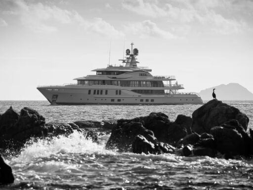 The 74-meter PLVS VLTRA, delivered in 2016, embodies luxury and ambition, featuring sleek design, advanced engineering, and unmatched comfort for a truly exceptional yachting experience.