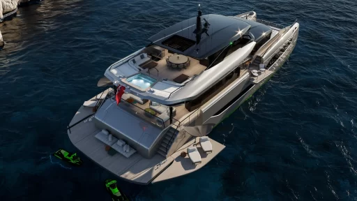 Experience the luxury of Sunreef's ULTIMA 111, a 111ft state-of-the-art catamaran featuring a glass hot tub, panoramic views, and innovative design for ultimate relaxation.