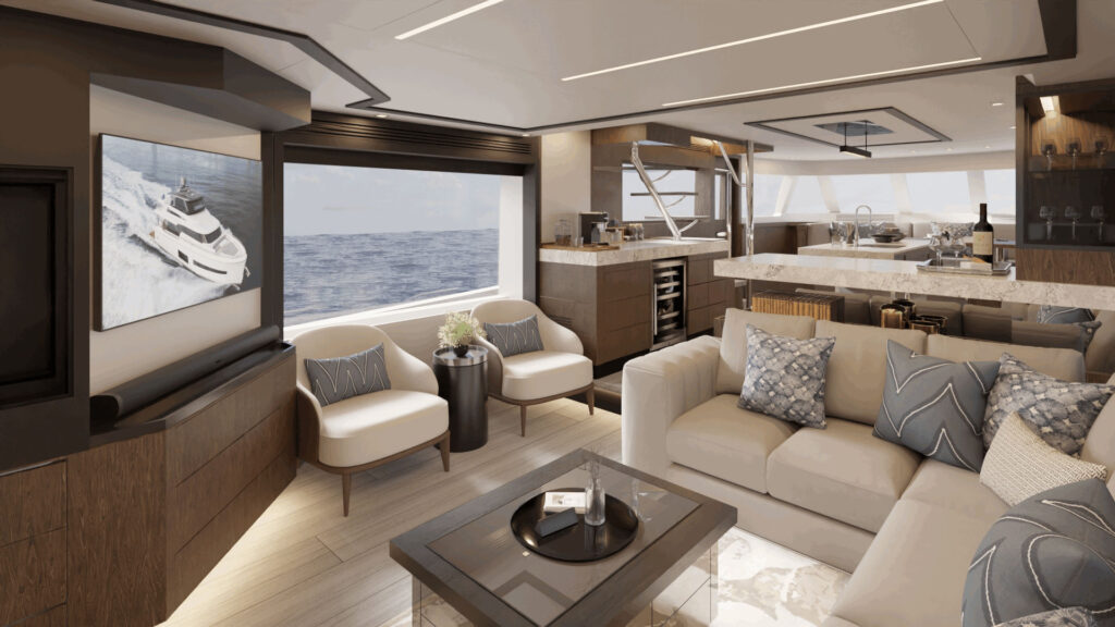 The Horizon V68 blends superyacht luxury with owner-operator practicality, featuring elegant interiors, versatile layouts, and exceptional performance for unforgettable adventures.