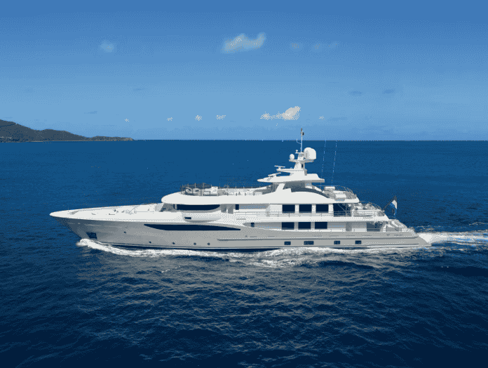 Deep Blue, a 55m Amels 180 yacht, combines Mediterranean luxury, standout design by Tim Heywood and Laura Sessa, and top performance, offering an unforgettable experience.