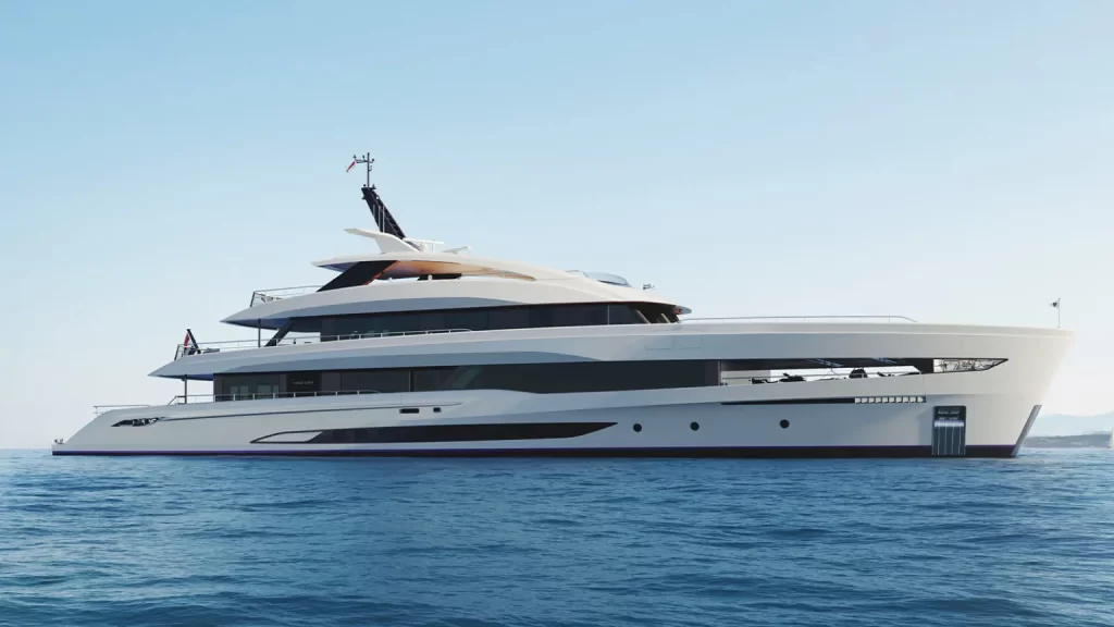 Heesen Yachts begins construction of Project Grace, the first 50m Steel Class yacht, featuring sustainable design, hybrid propulsion, and timeless luxury by Harrison Eidsgaard.