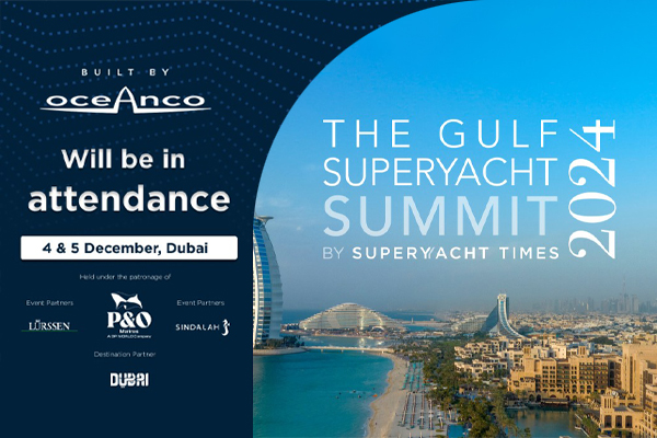 Oceanco joined the 2024 Gulf Superyacht Summit in Dubai, highlighting the Gulf’s rise as a global yachting hub with insights on innovation, sustainability, and luxury trends.