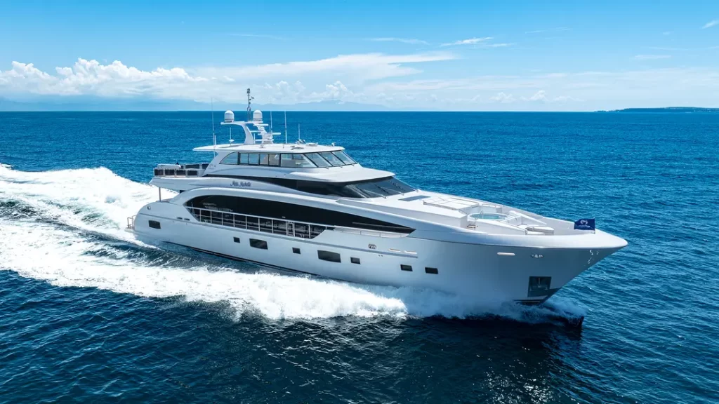 Horizon RP122 *Miss Michelle* debuts in the U.S., blending luxury, innovation, and expert craftsmanship for an unparalleled superyacht experience on the water.