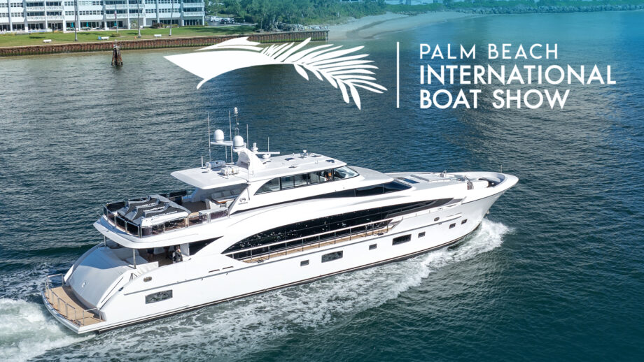 Horizon Yachts presents an elite fleet at the Palm Beach Boat Show, featuring the RP122 *Miss Michelle*, FD100 Tri-Deck, and more, blending luxury with cutting-edge design.