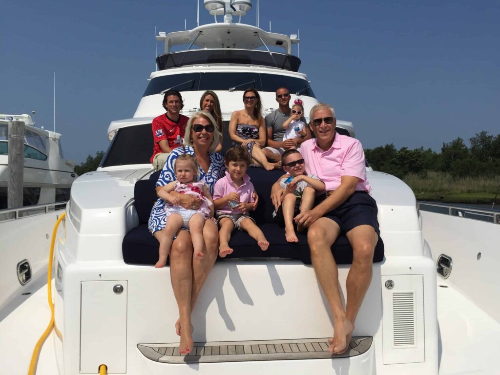 Lifelong boaters Louis and Debra Chenevert built their dream yacht, the Horizon P105 *Debbie Lou*, to create lasting family memories on the water for generations to come.